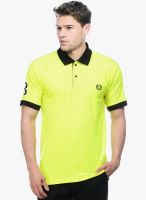 Sobre Estilo Yellow Solid Polo T-Shirt