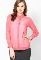 Soie Pink Full Sleeves Shirt