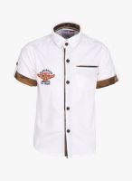 Spark White Casual Shirt