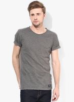 Superdry Grey Printed Round Neck T-Shirt