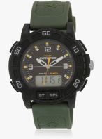 Timex T49967-Sor Green/Black Analog Watch