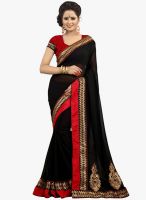 Triveni Sarees Black Border Worked Festival Saree