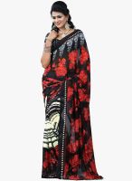 Triveni Sarees Black Printed Casual Saree