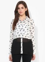 Vero Moda White Printed Shirt