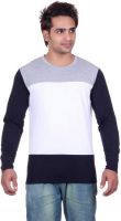 Vivid Bharti Self Design Men's Round Neck Multicolor T-Shirt