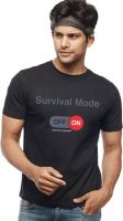 Wear Your Opinion Printed Men's Round Neck Black T-Shirt