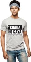 Wear Your Opinion Printed Men's Round Neck Grey T-Shirt