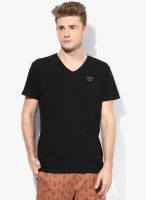 Wrangler Black V Neck T-Shirt