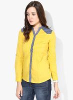 Wrangler Yellow Solid Shirt