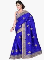 Xclusive Chhabra Blue Embroidered Saree