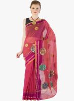 Xclusive Chhabra Pink Embellished Saree