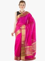 Xclusive Chhabra Pink Printed Saree