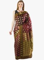 Xclusive Chhabra Wine Printed Saree