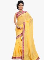 Xclusive Chhabra Yellow Embellished Saree