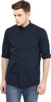 Yuvi Men's Solid Casual Blue Shirt