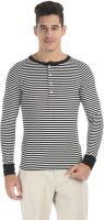 Zobello Striped Men's Round Neck Multicolor T-Shirt