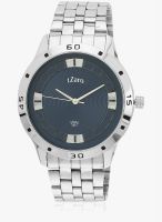 tZaro Z2412cssrcdblu Silver/Blue Analog Watch