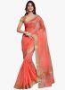 Inddus_Peach_Solid_Saree.jpg