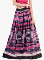 Admyrin Pink Flared Skirt