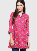 Ayaany Pink Printed Kurtis