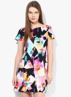 Boohoo Abbie Abstract Print Shift Dress