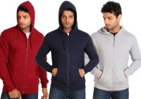 Campus Sutra Full Sleeve Solid Men's Fleece Jacket