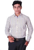 Cotton King Men's Checkered Formal Multicolor Shirt