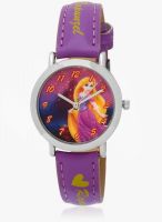 Disney Aw100414 Purple/White Analog Watch