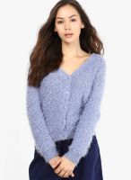 Dorothy Perkins Blue Pom Pom Cardi