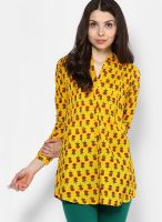 Entropy Yellow Kurti