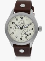 Fossil Fossil The Aeroflite Brown/White Analog Watch