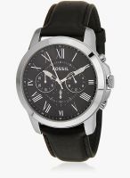 Fossil Fs4812 Black/Black Chronograph Watch