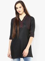 G Black Embellished Kurta