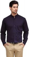 Hancock Men's Printed Formal Blue, Red Shirt