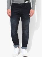 Jack & Jones Blue Mid Rise Slim Fit Jeans (Glenn)