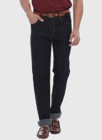 Jogur Solid Navy Blue Slim Fit Jeans