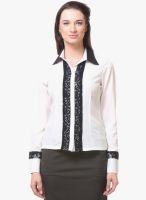 Kaaryah White Embroidered Shirt