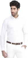 Karsci Men's Solid Formal White Shirt