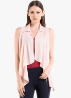 Kazo Pink Solid Shrug