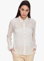 Label Ritu Kumar Off White Printed Shirt