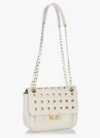 Lavie Punk Csb Studs Small Off White Sling Bag