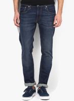 Levi's Blue Washed Skinny Fit Jeans (65504)