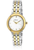 Olvin Quartz 1676 Tt01 Silver/Gold Analog Watch
