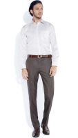 Park Avenue Men's Solid Formal Beige Shirt