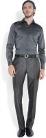 Park Avenue Men's Solid Formal Grey Shirt