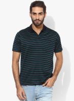 Proline Navy Blue Striped Polo T-Shirt