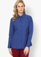 Raindrops Blue Solid Shirt