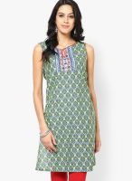 Rangriti Green Printed Kurtis