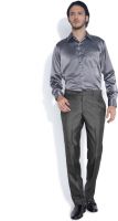 Raymond Home Men's Solid Formal Grey Shirt