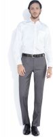 Raymond Home Men's Solid Formal White Shirt